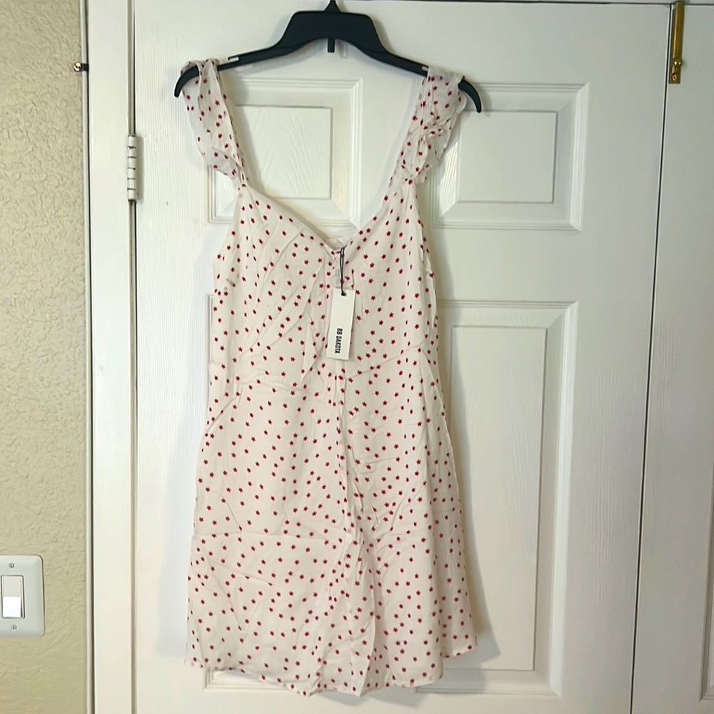 Bbdakota nwt size small women’s dress color white